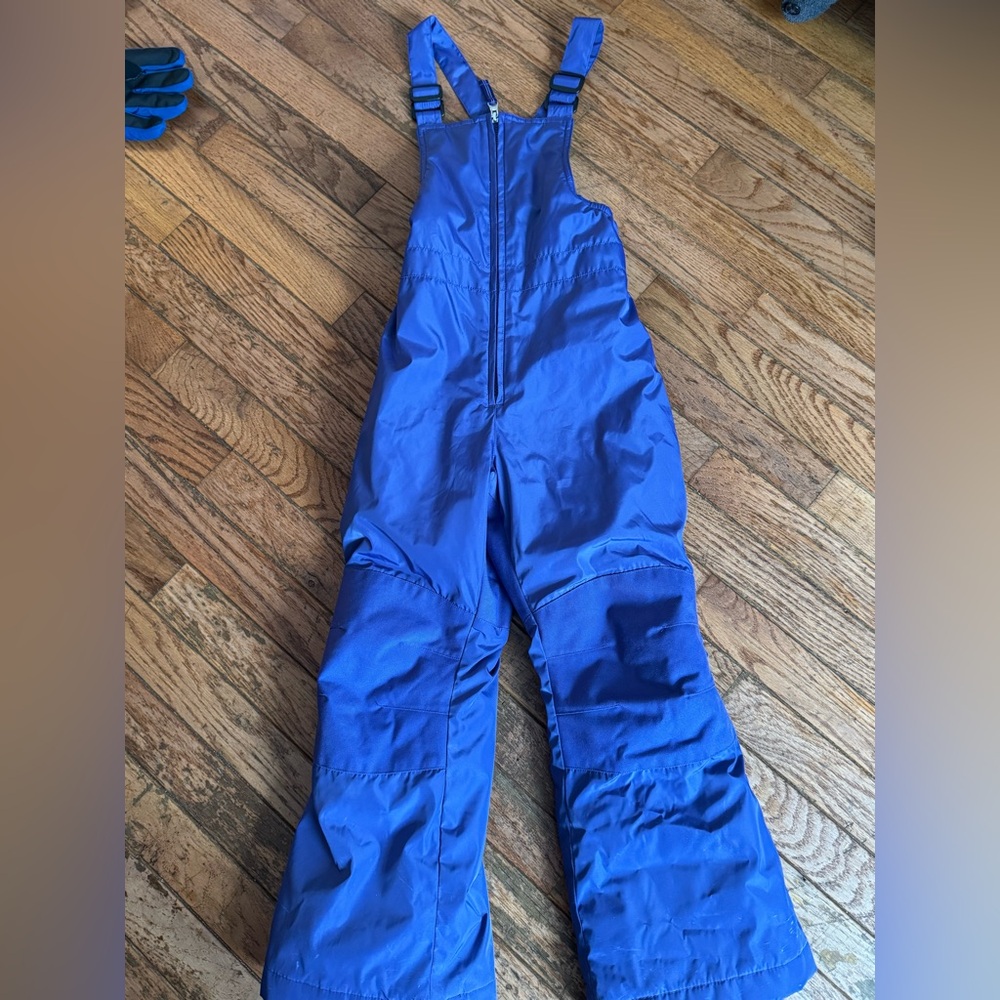 Lands end snow pants pink and blue size 6 kids